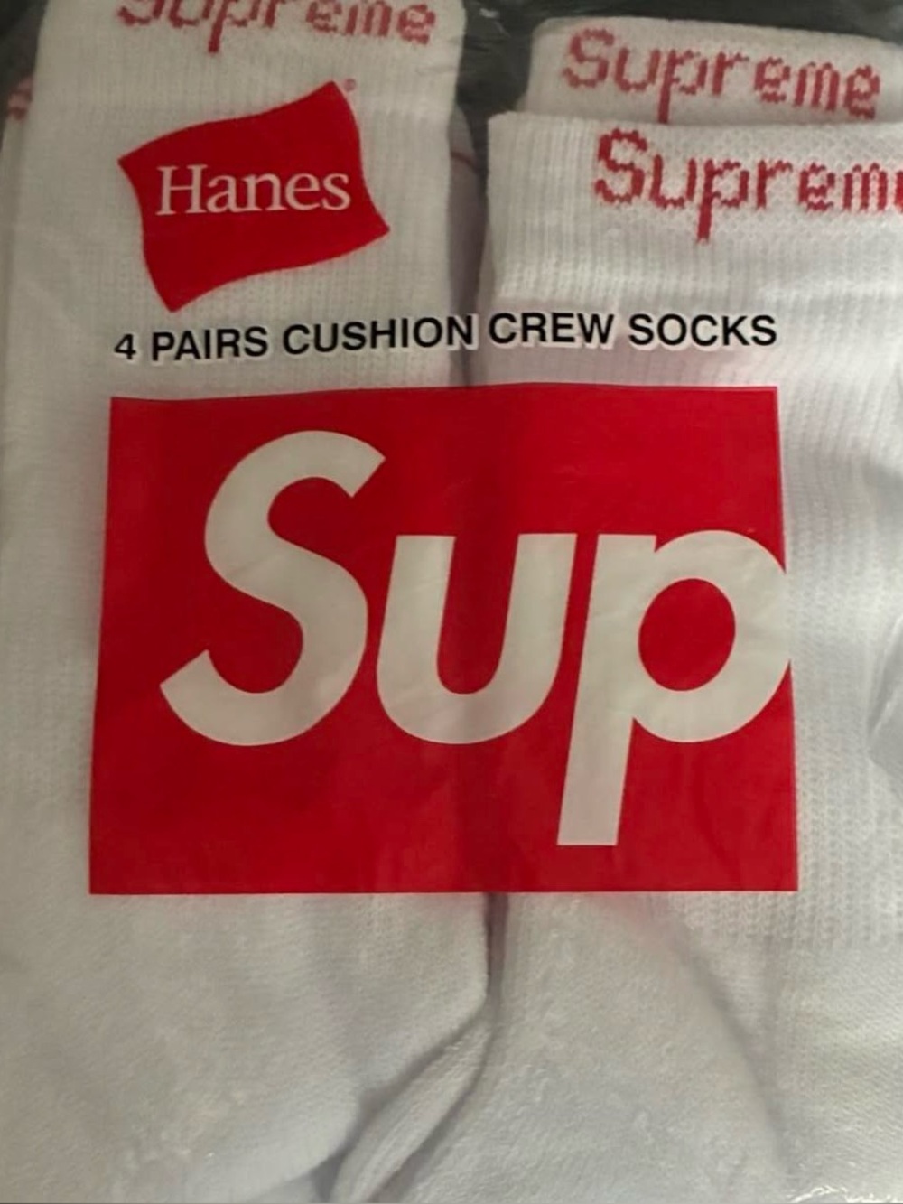 Supreme sock 4 pack